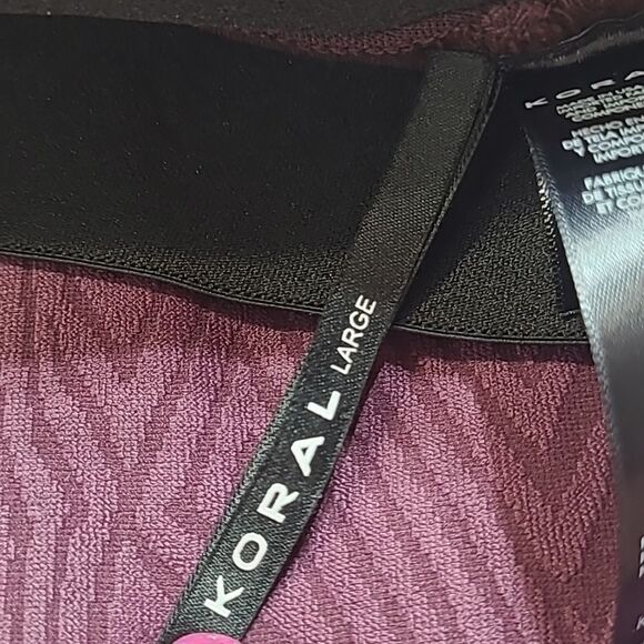 NWT Koral Timelapse Midrise Legging in Wine and Black - Picture 8 of 9